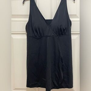 New size 20 all black swimsuit from Lane Bryant, swim 365.